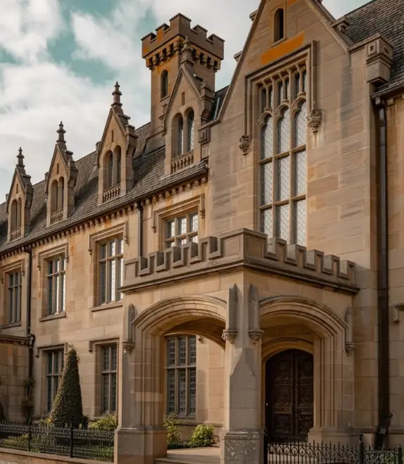 Restored stone heritage building